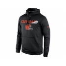 Men's Cleveland Browns Nike Black Kick Off Staff Performance Pullover Hoodie