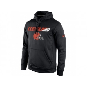 Men's Cleveland Browns Nike Black Kick Off Staff Performance Pullover Hoodie