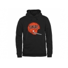 Men's Cleveland Browns Pro Line Black Throwback Logo Pullover Hoodie