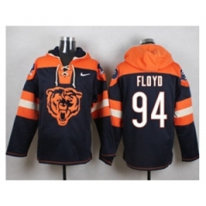 Nike Chicago Bears #94 Leonard Floyd Navy Blue Player Pullover NFL Hoodie