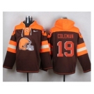 Nike Cleveland Browns #19 Corey Coleman Brown Player Pullover NFL Hoodie