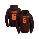 Nike Cleveland Browns #6 Cody Kessler Brown Name & Number Pullover NFL Hoodie