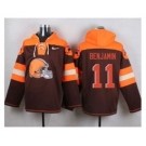 Nike Cleverland Browns #11 Travis Benjamin Brown Player Pullover NFL Hoodie