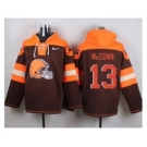 Nike Cleverland Browns #13 Josh McCown Brown Player Pullover NFL Hoodie