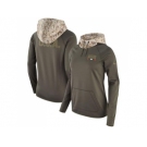 Women Cleveland Browns Nike Olive Salute to Service Performance Pullover Hoodie