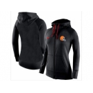 Women Nike Cleveland Browns Full-Zip Performance Hoodie Black