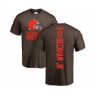 Football Cleveland Browns #13 Odell Beckham Jr. Brown Backer T-Shirt