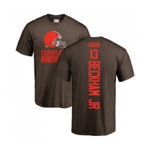 Football Cleveland Browns #13 Odell Beckham Jr. Brown Backer T-Shirt