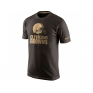 Men's Cleveland Browns Nike Brown Championship Drive Gold Collection Performance T-Shirt