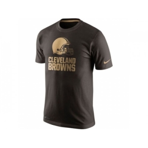 Men's Cleveland Browns Nike Brown Championship Drive Gold Collection Performance T-Shirt