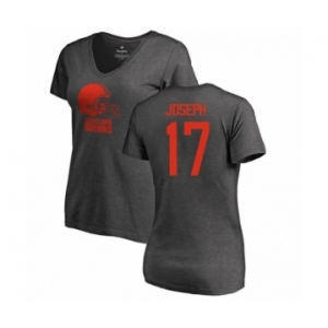 NFL Women's Nike Cleveland Browns #17 Greg Joseph Ash One Color T-Shirt