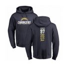 Football Los Angeles Chargers #97 Joey Bosa Navy Blue Backer Pullover Hoodie