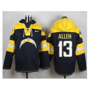 Nike San Diego Chargers #13 Keenan Allen Navy Blue Player Pullover Hoodie