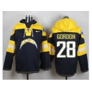 Nike San Diego Chargers #28 Melvin Gordon Navy Blue Player Pullover Hoodie