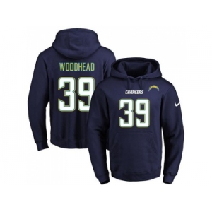 Nike San Diego Chargers #39 Danny Woodhead Navy Blue Name & Number Pullover NFL Hoodie