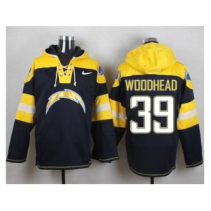 Nike San Diego Chargers #39 Danny Woodhead Navy Blue Player Pullover Hoodie