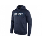 San Diego Chargers Nike Navy KO Speed Wordmark Performance Hoodie