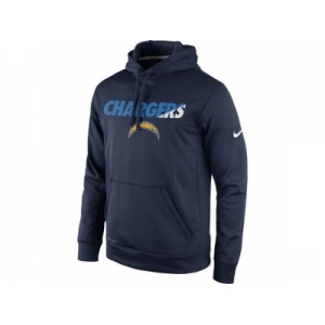 San Diego Chargers Nike Navy Kick Off Staff Performance Pullover Hoodie