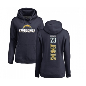 NFL Women's Nike Los Angeles Chargers #23 Rayshawn Jenkins Navy Blue Backer Pullover Hoodie