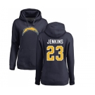 NFL Women's Nike Los Angeles Chargers #23 Rayshawn Jenkins Navy Blue Name & Number Logo Pullover Hoodie