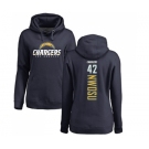 NFL Women's Nike Los Angeles Chargers #42 Uchenna Nwosu Navy Blue Backer Pullover Hoodie