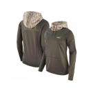 Women Los Angeles Chargers Nike Olive Salute to Service Performance Pullover Hoodie