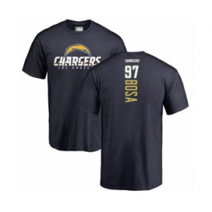 Football Los Angeles Chargers #97 Joey Bosa Navy Blue Backer T-Shirt