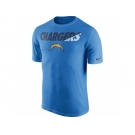 Men's San Diego Chargers Nike Powder Blue Legend Staff Practice Performance T-Shirt