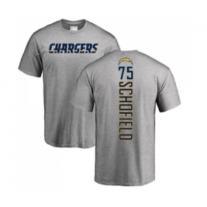 NFL Nike Los Angeles Chargers #75 Michael Schofield Ash Backer T-Shirt