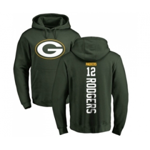 Football Green Bay Packers #12 Aaron Rodgers Green Backer Hoodie
