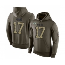 Football Green Bay Packers #17 Davante Adams Green Salute To Service Men's Pullover Hoodie
