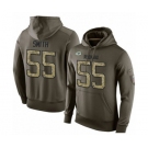 Football Men's Green Bay Packers #55 Za'Darius Smith Green Salute To Service Pullover Hoodie