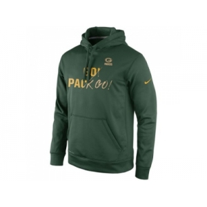 Green Bay Packers Nike Green Gold Collection KO Pullover Performance Hoodie