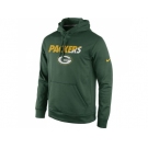 Green Bay Packers Nike Green Kick Off Staff Performance Pullover Hoodie