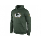 Green Bay Packers Nike Green Practice Performance Pullover Hoodie