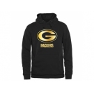 Men's Green Bay Packers Pro Line Black Gold Collection Pullover Hoodie