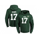 Nike Green Bay Packers #17 Davante Adams Green Name & Number Pullover NFL Hoodie