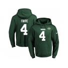 Nike Green Bay Packers #4 Brett Favre Green Name & Number Pullover NFL Hoodie