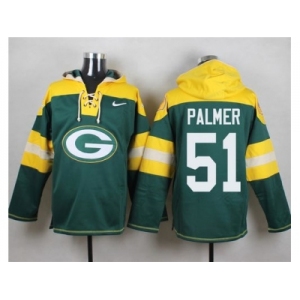 Nike Green Bay Packers #51 Nate Palmer Green Player Pullover NFL Hoodie