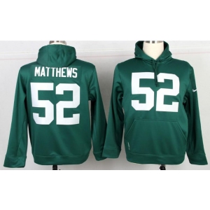 nike nfl jerseys green bay packers #52 clay matthews green[pullover hooded sweatshirt]