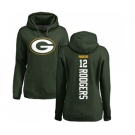Football Women's Green Bay Packers #12 Aaron Rodgers Green Backer Hoodie