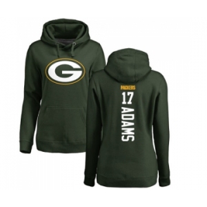 Football Women's Green Bay Packers #17 Davante Adams Green Backer Hoodie