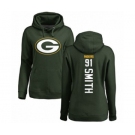 Football Women's Green Bay Packers #91 Preston Smith Green Backer Hoodie