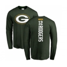 Football Green Bay Packers #12 Aaron Rodgers Green Backer Long Sleeve T-Shirt