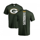 Football Green Bay Packers #12 Aaron Rodgers Green Backer T-Shirt