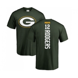 Football Green Bay Packers #12 Aaron Rodgers Green Backer T-Shirt