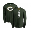 Football Green Bay Packers #17 Davante Adams Green Backer Long Sleeve T-Shirt