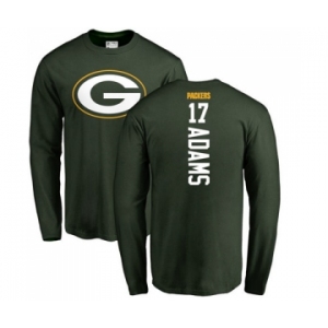 Football Green Bay Packers #17 Davante Adams Green Backer Long Sleeve T-Shirt