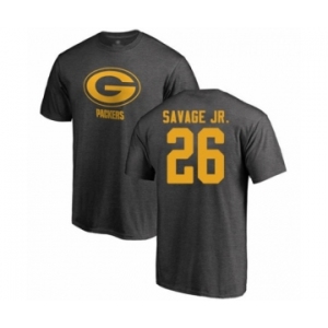 Football Green Bay Packers #26 Darnell Savage Jr. Ash One Color T-Shirt