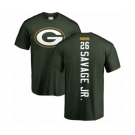 Football Green Bay Packers #26 Darnell Savage Jr. Green Backer T-Shirt